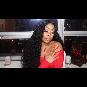 24 inch Lace front human hair wig.